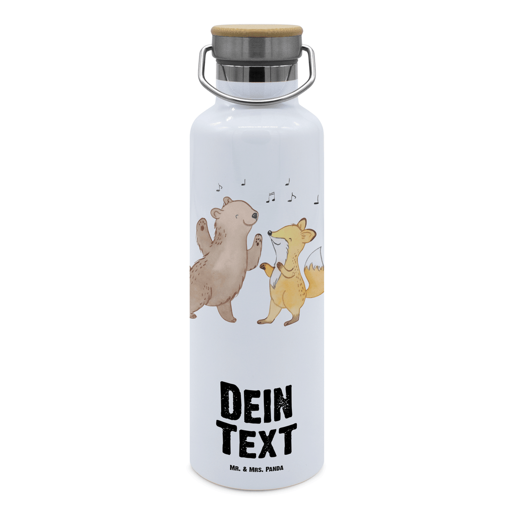 Personalisierte Trinkflasche Bär & Fuchs Disco Personalisierte Trinkflasche, Trinkflasche mit Namen, Trinkflasche bedrucken, Flasche personalisiert, Trinkflasch mit Aufdruck, Trinkflasche Werbegeschenk, Namensaufdruck Trinkflasche, Sportflasche personalisiert, Trinkflasche Sport, Geschenk, Sport, Sportart, Hobby, Schenken, Danke, Dankeschön, Auszeichnung, Gewinn, Sportler, Disco, Clubs, Tanzen, Feiern, Clubbing, Tanzstimmung, Nachtclub