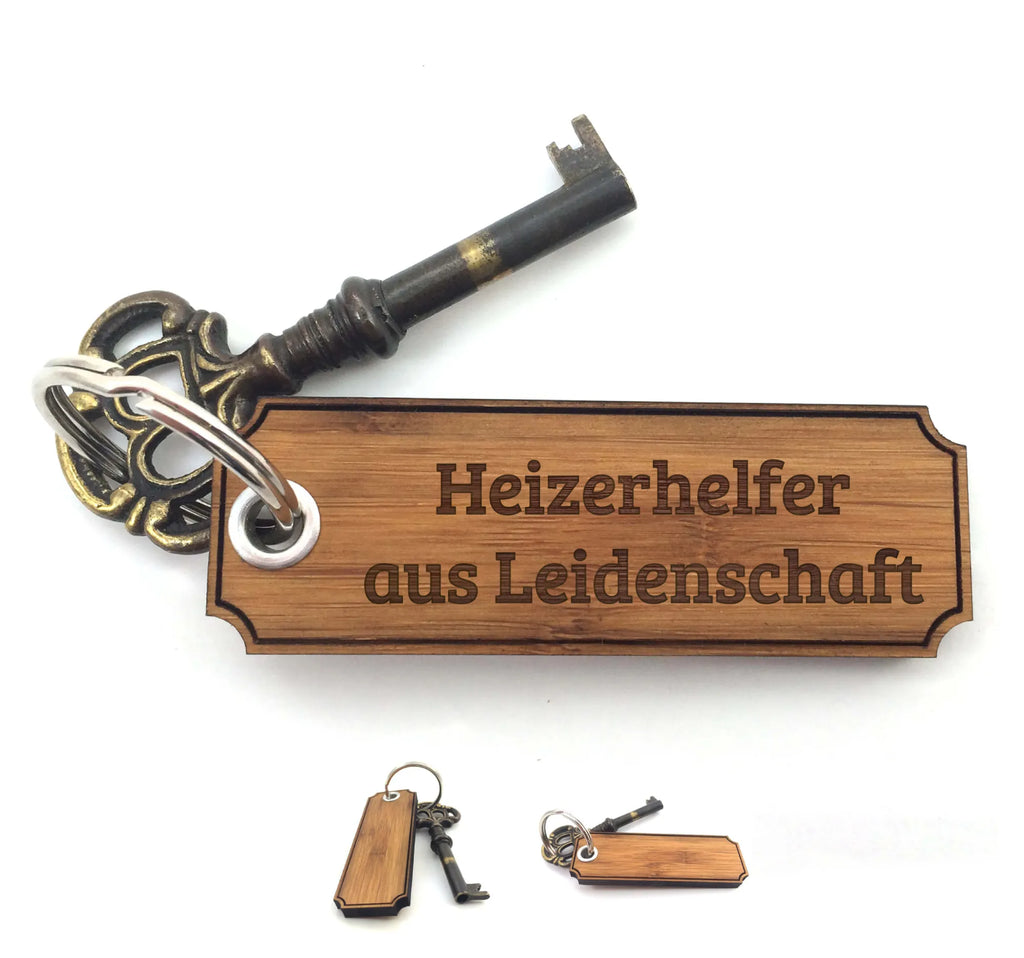 Schlüsselanhänger Classic Gravur Heizerhelfer Schlüsselanhänger, Anhänger, Taschenanhänger, Glücksbringer, Schlüsselbund, Schlüsselanhänger Holz, Schlüsselanhänger aus Holz, Holz Schlüsselanhänger, Holzschlüsselanhänger, Geschenke, Schenken, Gravur