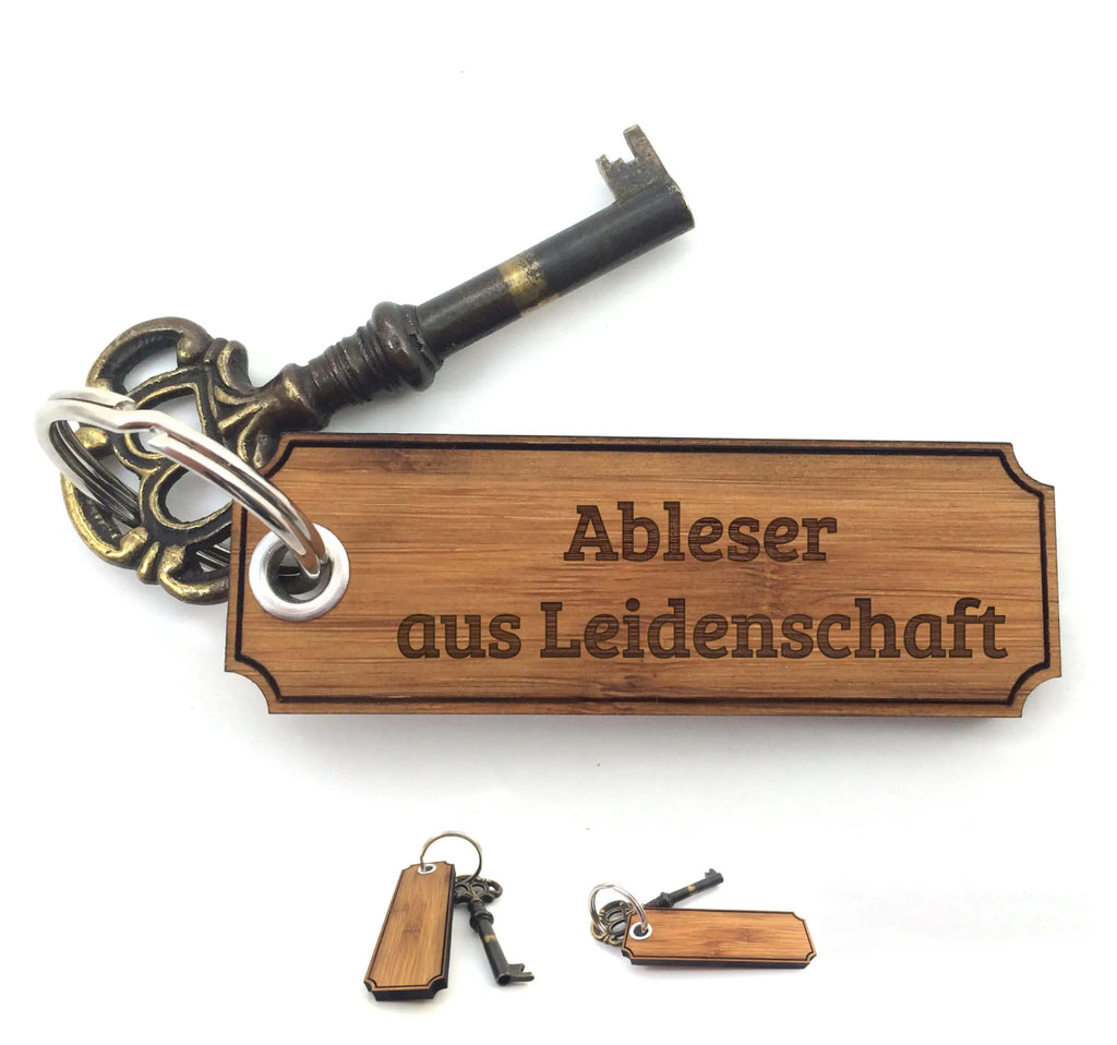 Schlüsselanhänger Ableser Schlüsselanhänger, Anhänger, Taschenanhänger, Glücksbringer, Schlüsselbund, Schlüsselanhänger Holz, Schlüsselanhänger aus Holz, Holz Schlüsselanhänger, Holzschlüsselanhänger, Geschenke, Schenken, Gravur