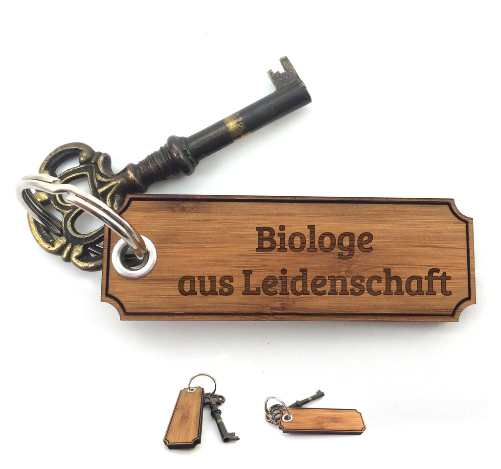 Schlüsselanhänger Classic Gravur Biologe Schlüsselanhänger, Anhänger, Taschenanhänger, Glücksbringer, Schlüsselbund, Schlüsselanhänger Holz, Schlüsselanhänger aus Holz, Holz Schlüsselanhänger, Holzschlüsselanhänger, Geschenke, Schenken, Gravur