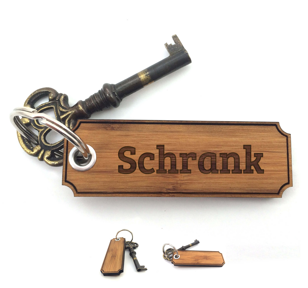 Schlüsselanhänger Classic Gravur Schrank Schlüsselanhänger, Anhänger, Taschenanhänger, Glücksbringer, Schlüsselbund, Schlüsselanhänger Holz, Schlüsselanhänger aus Holz, Holz Schlüsselanhänger, Holzschlüsselanhänger, Geschenke, Schenken, Gravur