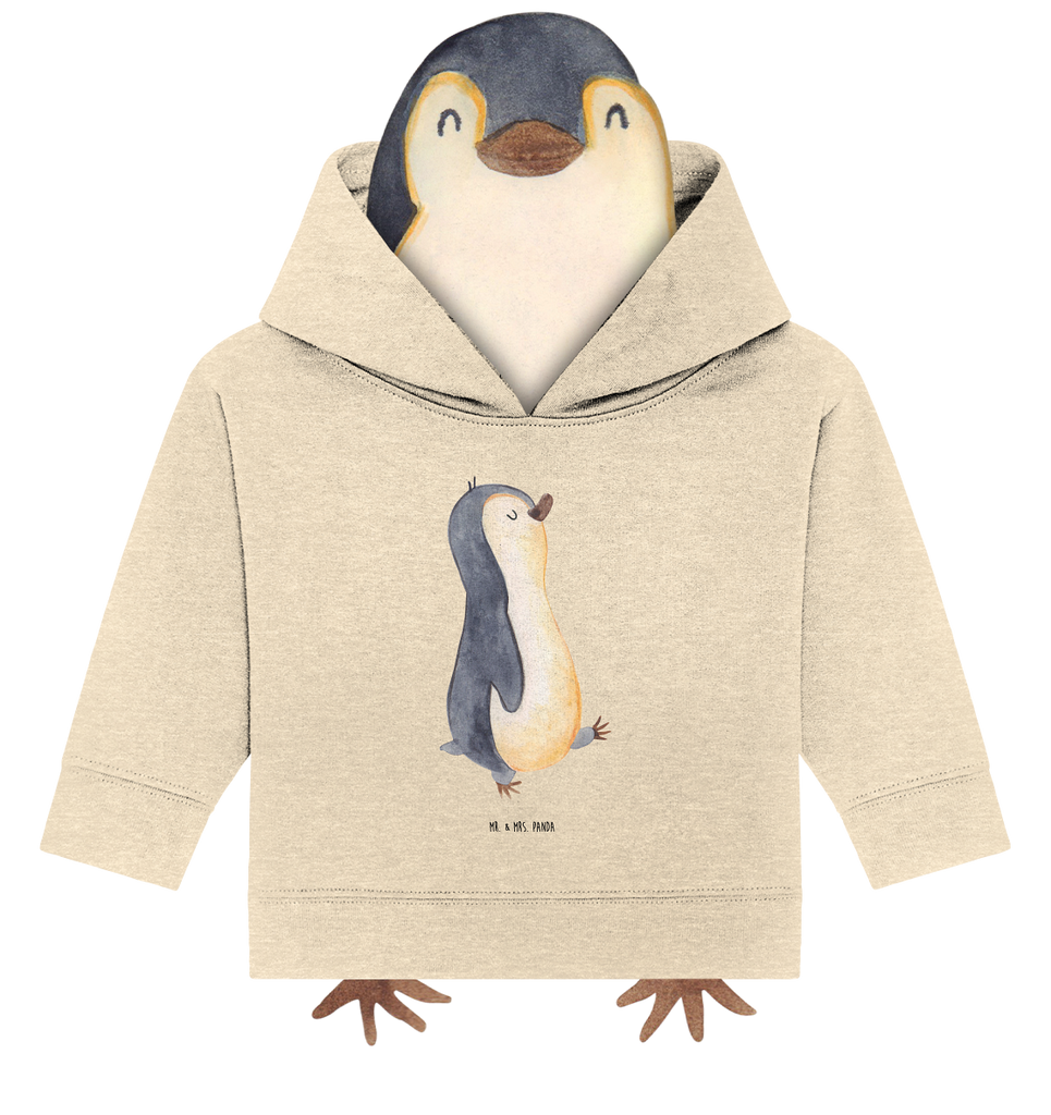 Organic Baby Hoodie Pinguin marschieren Baby Kapuzenshirt, Baby Kapuzensweatshirt, Baby Hoodie, Baby Pullover, Pinguin, Pinguine, Frühaufsteher, Langschläfer, Bruder, Schwester, Familie