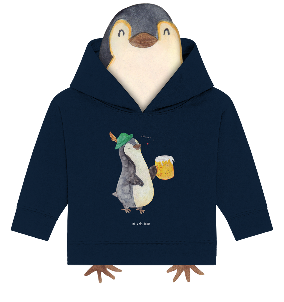 Organic Baby Hoodie Pinguin Bier Baby Kapuzenshirt, Baby Kapuzensweatshirt, Baby Hoodie, Baby Pullover, Pinguin, Pinguine, Bier, Oktoberfest