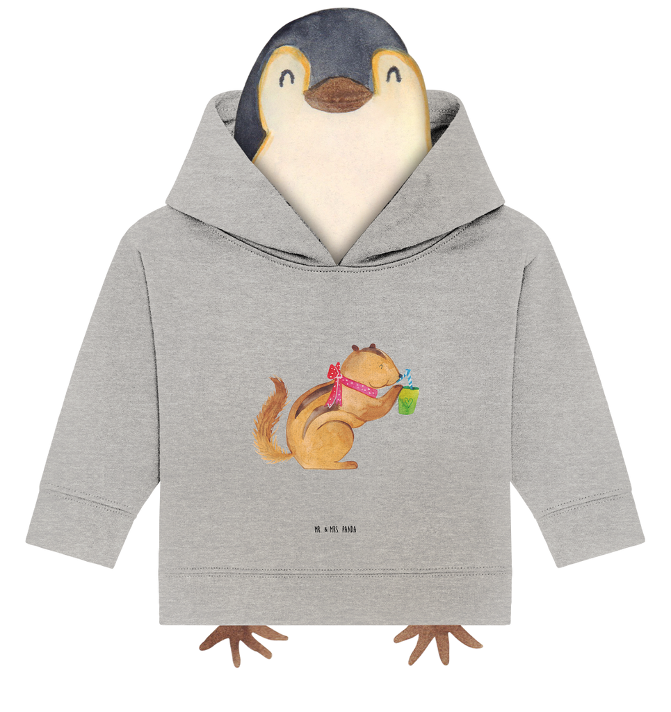 Organic Baby Hoodie Eichhörnchen Smoothie Baby Kapuzenshirt, Baby Kapuzensweatshirt, Baby Hoodie, Baby Pullover, Tiermotive, Gute Laune, lustige Sprüche, Tiere, Green Smoothies, Diät, Abnehmen, Streifenhörnchen, Eichhörnchen