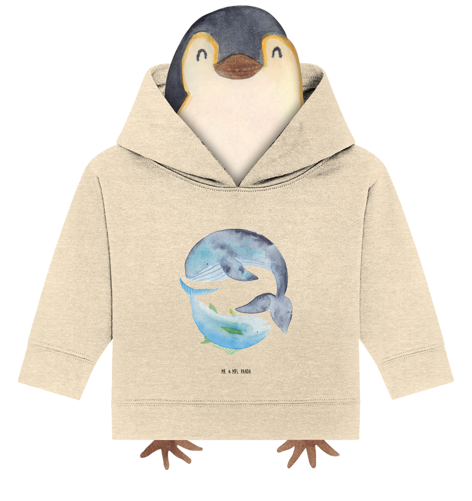 Organic Baby Hoodie Walfisch Thunfisch Baby Kapuzenshirt, Baby Kapuzensweatshirt, Baby Hoodie, Baby Pullover, Tiermotive, Gute Laune, lustige Sprüche, Tiere, Wal, Wahl, Tunfisch, Wortwitz lustig, Spruch lustig, Flachwitz, Witz, Spruch des Tages, Flachwitz Geschenk