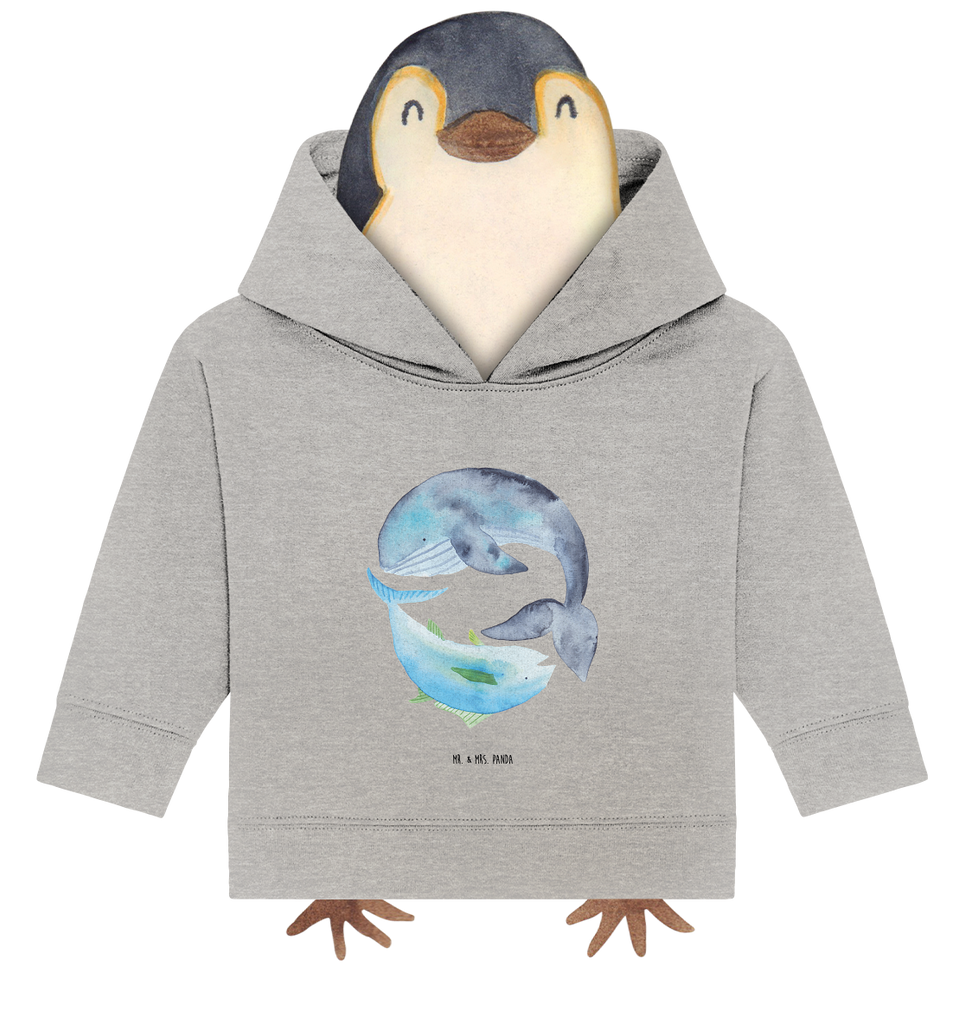 Organic Baby Hoodie Walfisch Thunfisch Baby Kapuzenshirt, Baby Kapuzensweatshirt, Baby Hoodie, Baby Pullover, Tiermotive, Gute Laune, lustige Sprüche, Tiere, Wal, Wahl, Tunfisch, Wortwitz lustig, Spruch lustig, Flachwitz, Witz, Spruch des Tages, Flachwitz Geschenk