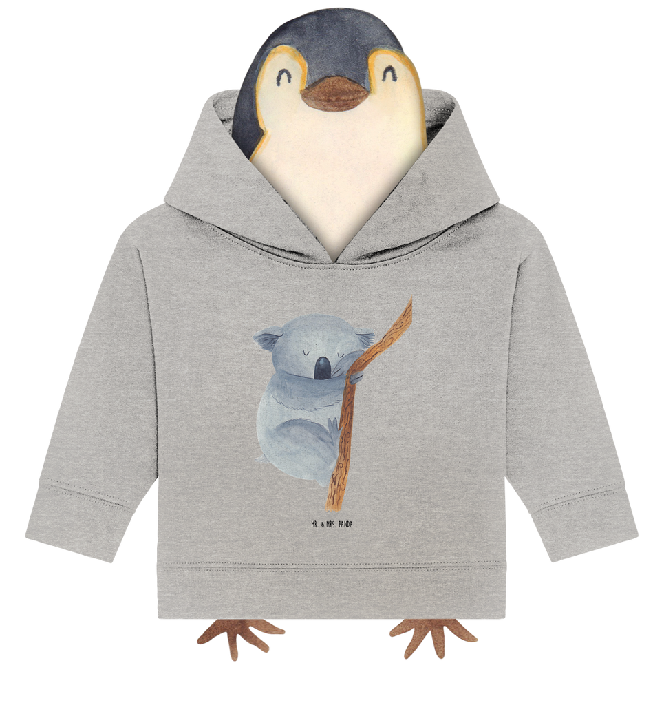 Organic Baby Hoodie Koalabär Baby Kapuzenshirt, Baby Kapuzensweatshirt, Baby Hoodie, Baby Pullover, Tiermotive, Gute Laune, lustige Sprüche, Tiere, Koala, träumen, Traum, schlafen, Schlafzimmer, Traumland, Bär, Koalabär