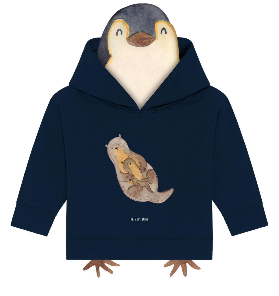 Organic Baby Hoodie Otter Kind Baby Kapuzenshirt, Baby Kapuzensweatshirt, Baby Hoodie, Baby Pullover, Otter, Fischotter, Seeotter, Otter Seeotter See Otter