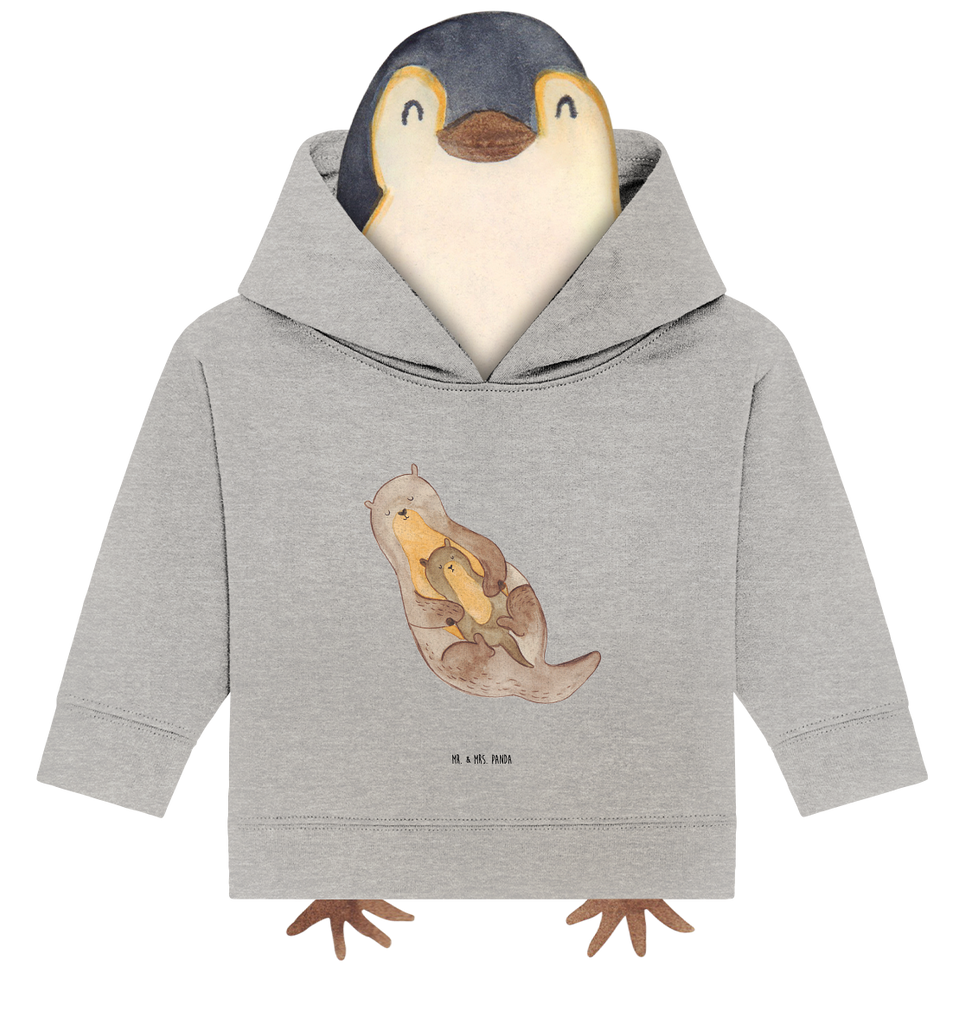 Organic Baby Hoodie Otter Kind Baby Kapuzenshirt, Baby Kapuzensweatshirt, Baby Hoodie, Baby Pullover, Otter, Fischotter, Seeotter, Otter Seeotter See Otter