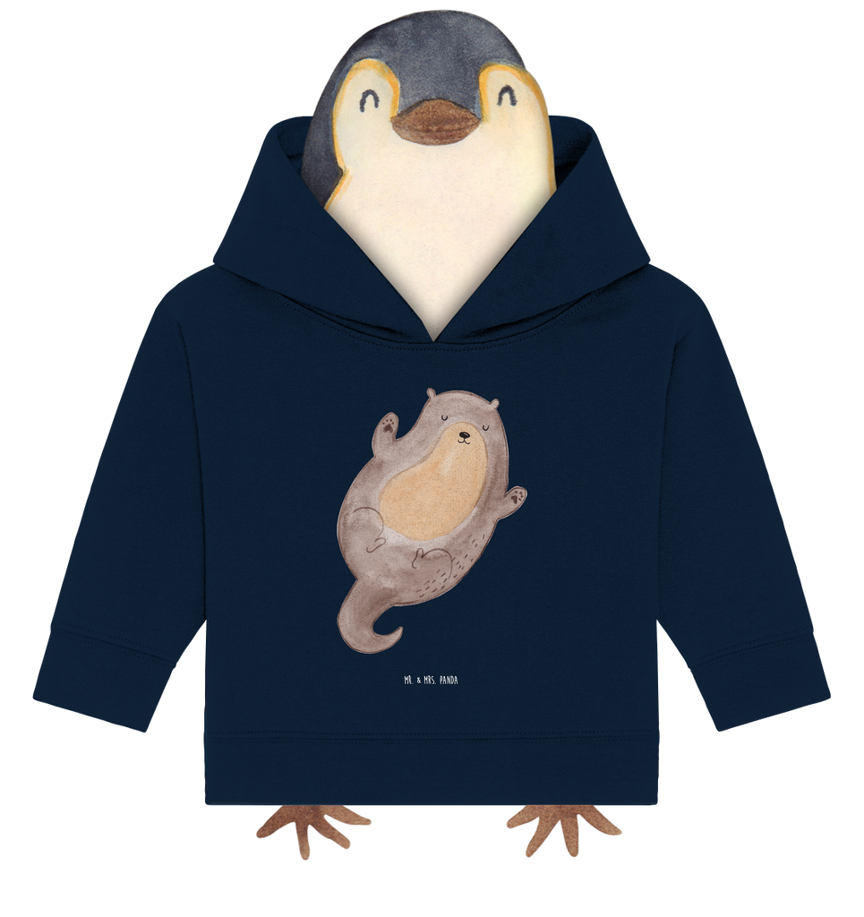 Organic Baby Hoodie Otter Umarmen Baby Kapuzenshirt, Baby Kapuzensweatshirt, Baby Hoodie, Baby Pullover, Otter, Fischotter, Seeotter, Otter Seeotter See Otter