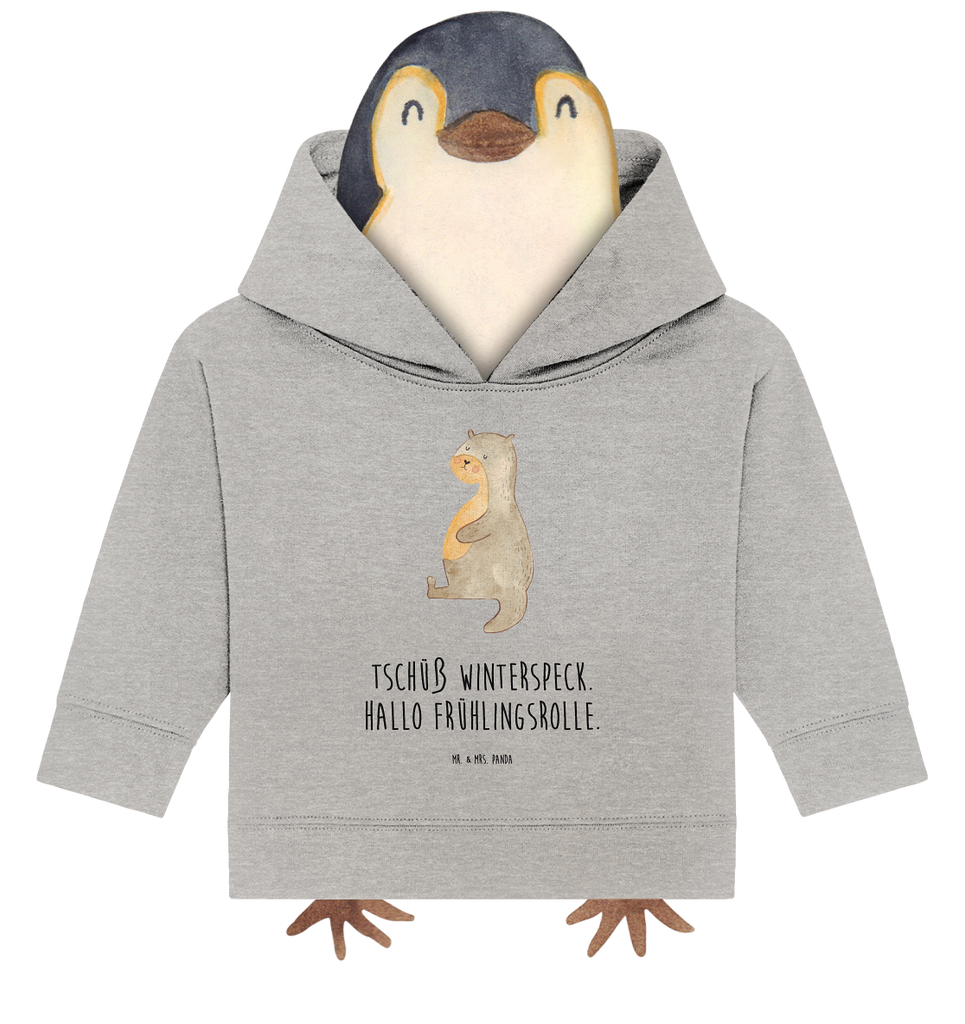 Organic Baby Hoodie Otter Bauch Baby Kapuzenshirt, Baby Kapuzensweatshirt, Baby Hoodie, Baby Pullover, Otter, Fischotter, Seeotter, Otter Seeotter See Otter