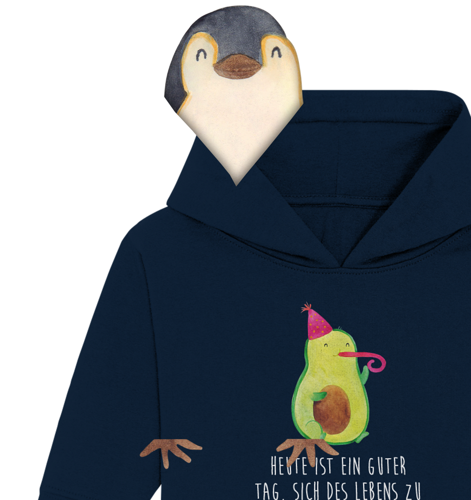 Organic Baby Hoodie Avocado Feier Baby Kapuzenshirt, Baby Kapuzensweatshirt, Baby Hoodie, Baby Pullover, Avocado, Veggie, Vegan, Gesund, Party, Feierlichkeit, Feier, Fete, Geburtstag, Gute Laune, Tröte