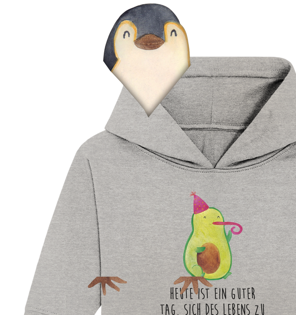 Organic Baby Hoodie Avocado Feier Baby Kapuzenshirt, Baby Kapuzensweatshirt, Baby Hoodie, Baby Pullover, Avocado, Veggie, Vegan, Gesund, Party, Feierlichkeit, Feier, Fete, Geburtstag, Gute Laune, Tröte