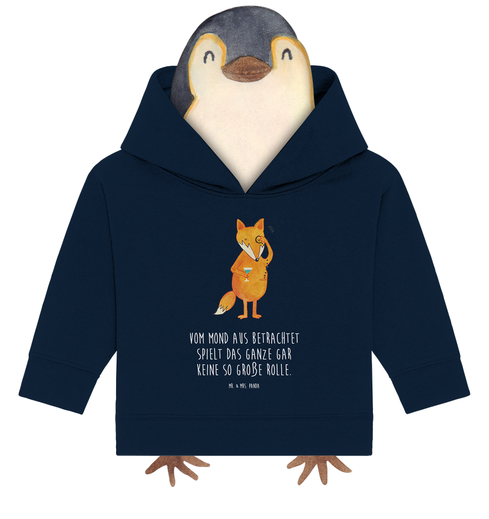 Organic Baby Hoodie Fuchs Lord Baby Kapuzenshirt, Baby Kapuzensweatshirt, Baby Hoodie, Baby Pullover, Fuchs, Füchse, tröstende Worte, Spruch lustig, Liebeskummer Geschenk, Motivation Spruch, Problemlösung