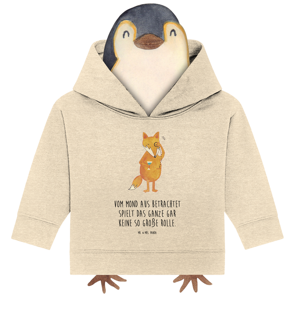 Organic Baby Hoodie Fuchs Lord Baby Kapuzenshirt, Baby Kapuzensweatshirt, Baby Hoodie, Baby Pullover, Fuchs, Füchse, tröstende Worte, Spruch lustig, Liebeskummer Geschenk, Motivation Spruch, Problemlösung