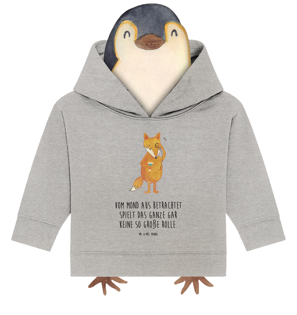 Organic Baby Hoodie Fuchs Lord Baby Kapuzenshirt, Baby Kapuzensweatshirt, Baby Hoodie, Baby Pullover, Fuchs, Füchse, tröstende Worte, Spruch lustig, Liebeskummer Geschenk, Motivation Spruch, Problemlösung