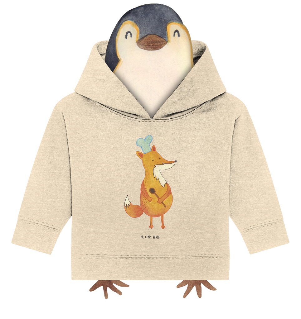 Organic Baby Hoodie Fuchs Koch Baby Kapuzenshirt, Baby Kapuzensweatshirt, Baby Hoodie, Baby Pullover, Fuchs, Füchse, Koch Geschenk, Küche Spruch, Küche Deko, Köche, Bäcker, Party Spruch, Spruch lustig, witzig