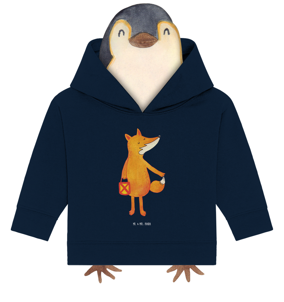 Organic Baby Hoodie Fuchs Laterne Baby Kapuzenshirt, Baby Kapuzensweatshirt, Baby Hoodie, Baby Pullover, Fuchs, Füchse, Spruch trösten, Liebeskummer Spruch, Laterne, Sankt Martin, Laternenumzug, Aufmuntern, Cäsar Otto Hugo Flaischlen