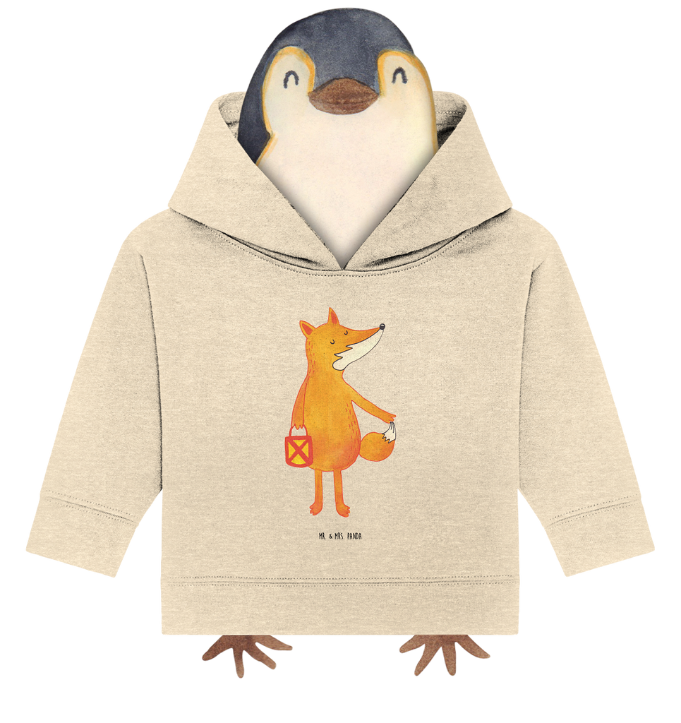 Organic Baby Hoodie Fuchs Laterne Baby Kapuzenshirt, Baby Kapuzensweatshirt, Baby Hoodie, Baby Pullover, Fuchs, Füchse, Spruch trösten, Liebeskummer Spruch, Laterne, Sankt Martin, Laternenumzug, Aufmuntern, Cäsar Otto Hugo Flaischlen