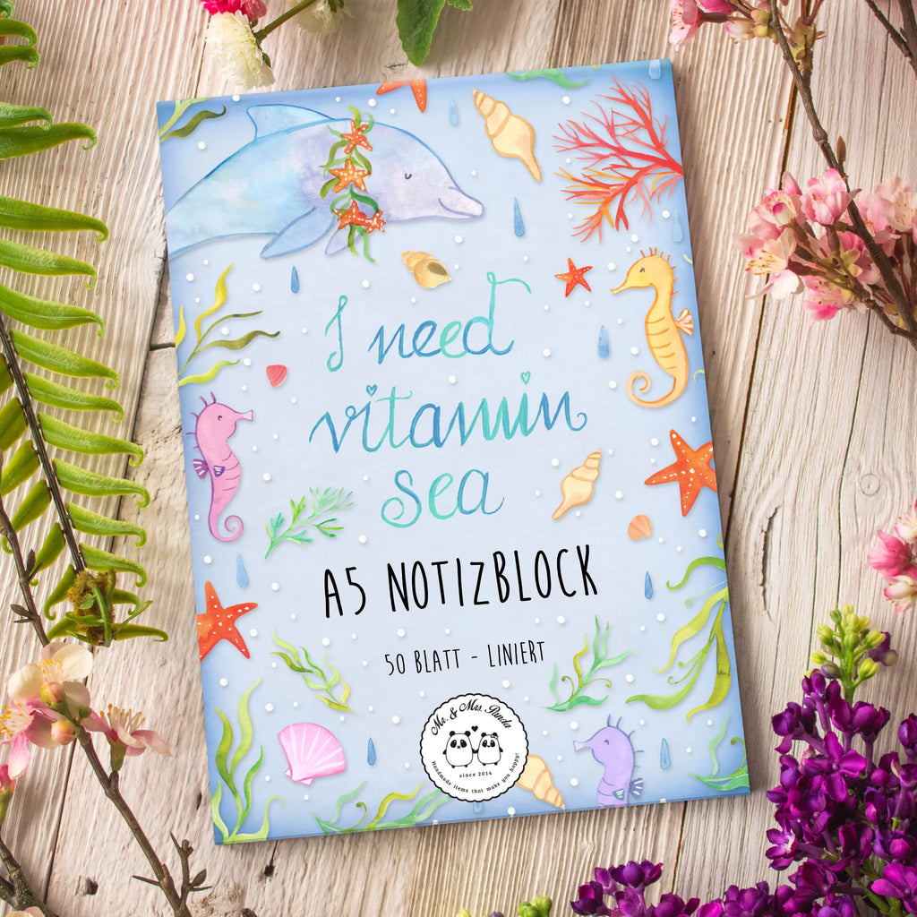 Notizblock Unter dem Meer Notizblock, Schreibblock, Notizbuch, Block, A5, Blumen Deko, Frühlings Deko, Sommer Deko, Dekoration, positive Botschaft, Naturliebhaber, Outdoor, Natur, Abenteuer