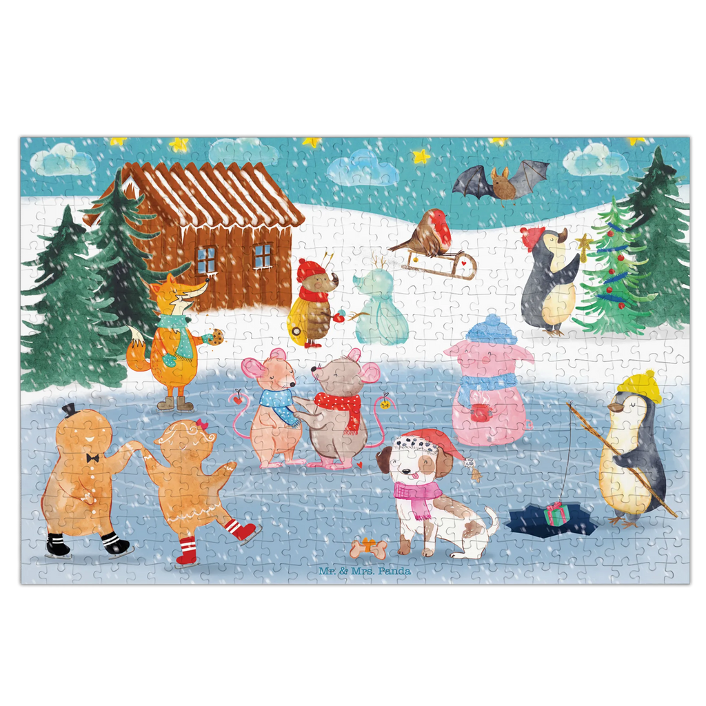 551 Teile Puzzle Schlittschuhspaß Puzzle 551, puzzeln, Legespiel, Puzzlespiel, Winter, Weihnachten, Weihnachtsdeko, Nikolaus, Advent, Heiligabend, Wintermotiv