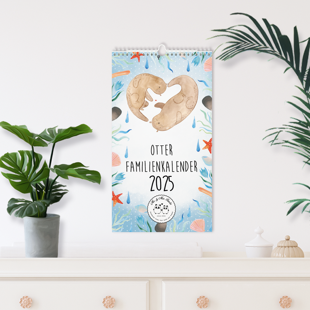 Familienkalender 2025 Otter Collection Familienplaner, Kalender, Jahreskalender, Terminplaner, Kalender mit Feiertagen, Otter, Fischotter, Seeotter