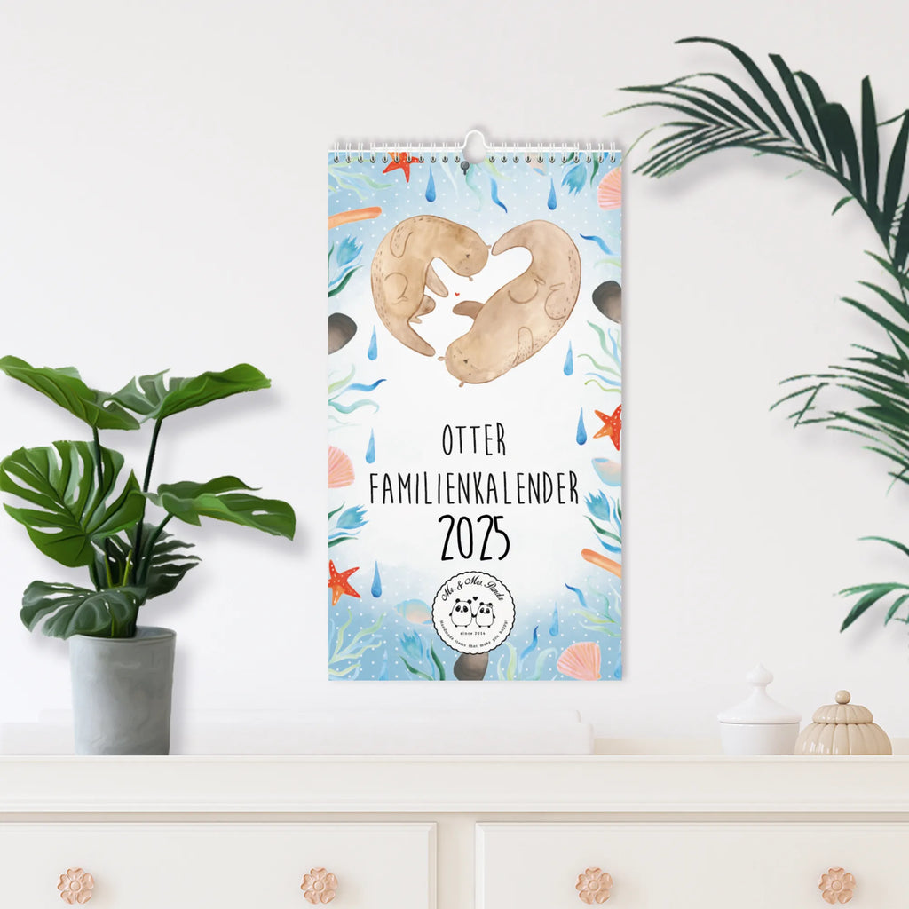 Familienkalender 2025 Otter Collection Familienplaner, Kalender, Jahreskalender, Terminplaner, Kalender mit Feiertagen, Otter, Fischotter, Seeotter