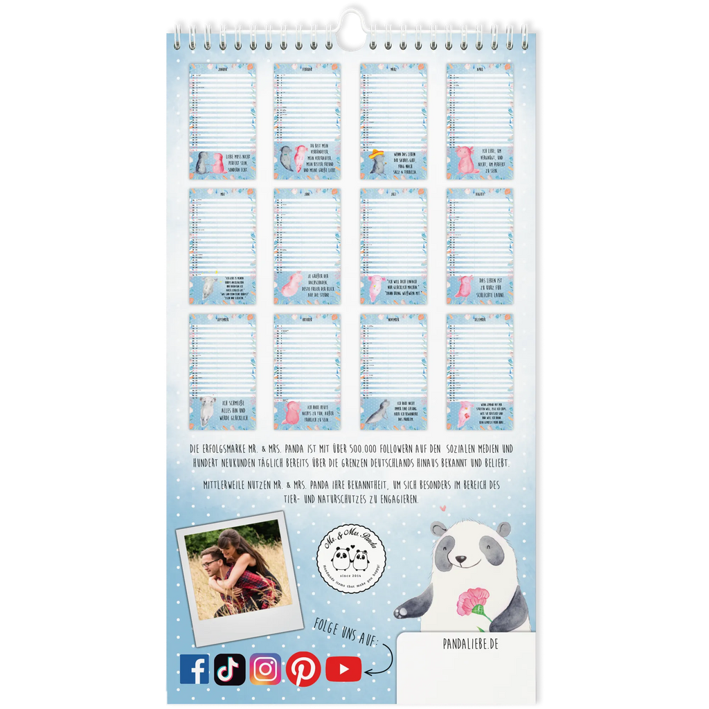 Partnerkalender 2025 Axolotl Collection Kalender, Kalender für Paare, Jahreskalender, gemeinsamer Kalender, Kalender für zwei, Wandkalender, Axolotl, Molch