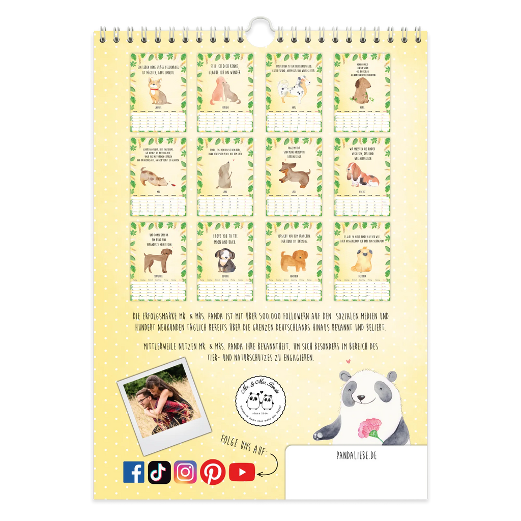 A4 Wandkalender 2025 Hund Collection Kalender, Jahreskalender, Terminplaner, Kalender mit Feiertagen, Küchenkalender, Hund, Hundemotiv, Haustier, Hunderasse, Tierliebhaber, Hundebesitzer, Sprüche