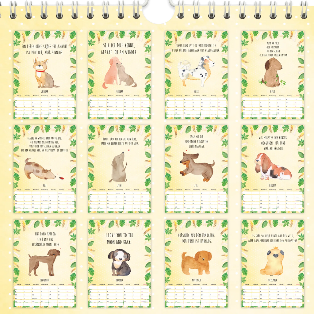 A4 Wandkalender 2025 Hund Collection Kalender, Jahreskalender, Terminplaner, Kalender mit Feiertagen, Küchenkalender, Hund, Hundemotiv, Haustier, Hunderasse, Tierliebhaber, Hundebesitzer, Sprüche