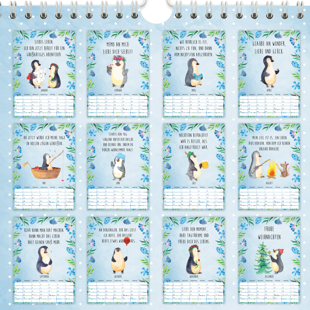 A3 Wandkalender 2025 Pinguin Collection Wandkalender, Kalender, Jahreskalender, Terminplaner, Wand, Jahresplaner, Pinguin