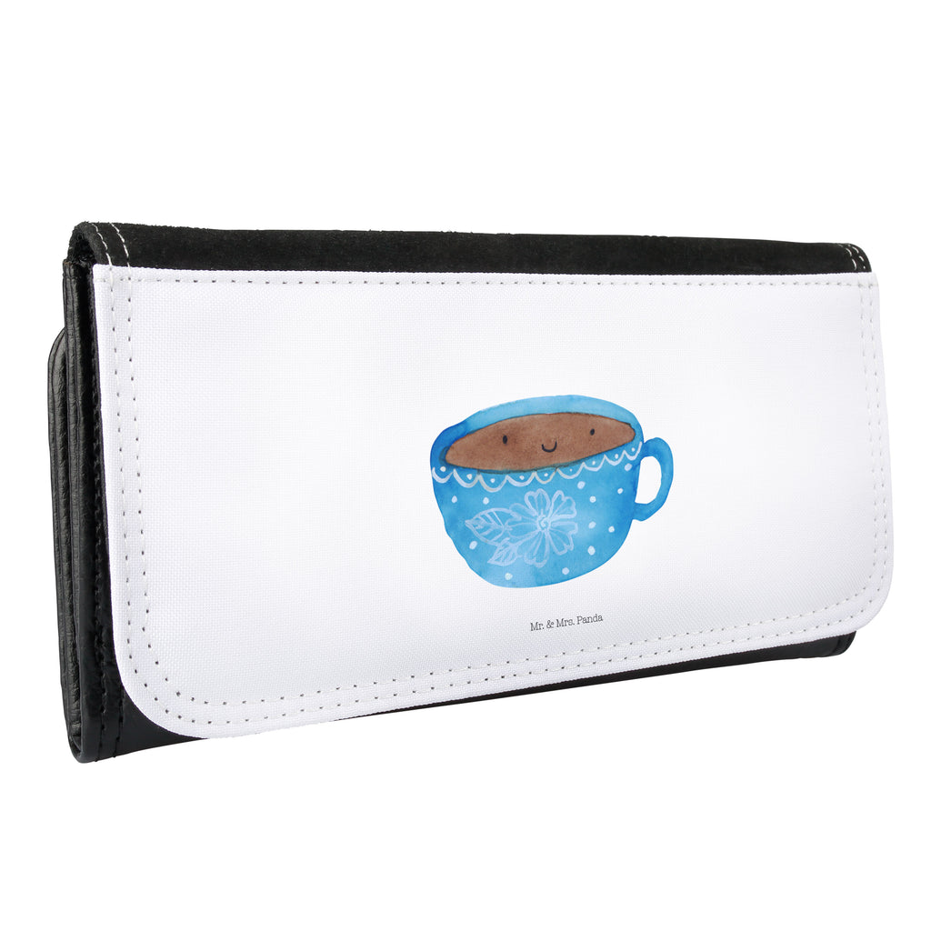 Damen Portemonnaie Kaffee Tasse Portemonnaie, Portemonee, Geldbörse, Damen, Groß, XXL, Geldbeutel, Portemonnaies, Tiermotive, Gute Laune, lustige Sprüche, Tiere, Kaffee, Tasse, Liebe, Geschmack, Genuss, Glücklich