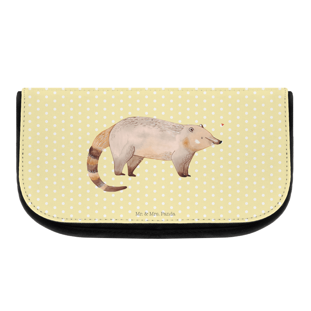 Kosmetiktasche Nasenbaer Kosmetikbeutel, Kulturtasche, Kulturbeutel, Schminktasche, Make-Up Tasche, Tiermotive, Gute Laune, lustige Sprüche, Tiere, Nasenbär, Nasenbären, Rüsselbär, Bär