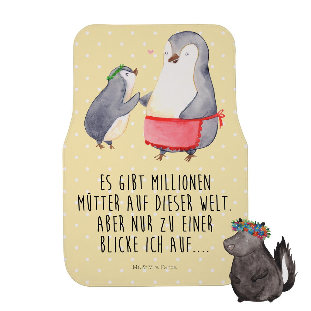 Fahrer Autofußmatte Pinguin mit Kind Autofußmatten, Fußmatte Auto, Fahrer, Schmutzmatte Auto, Familie, Vatertag, Muttertag, Bruder, Schwester, Mama, Papa, Oma, Opa, Geschenk, Mami, Mutti, Mutter, Geburststag