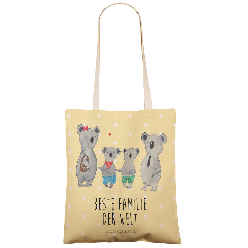 Einkaufstasche Koala Familie zwei Tragetasche, Tasche, Beutel, Stofftasche, Baumwolltasche, Umhängetasche, Shopper, Einkaufstasche, Beuteltasche, Familie, Vatertag, Muttertag, Bruder, Schwester, Mama, Papa, Oma, Opa, Koala, Koalabär, beste Familie, Familienzeit, Familienleben, Koalafamilie, Lieblingsfamilie