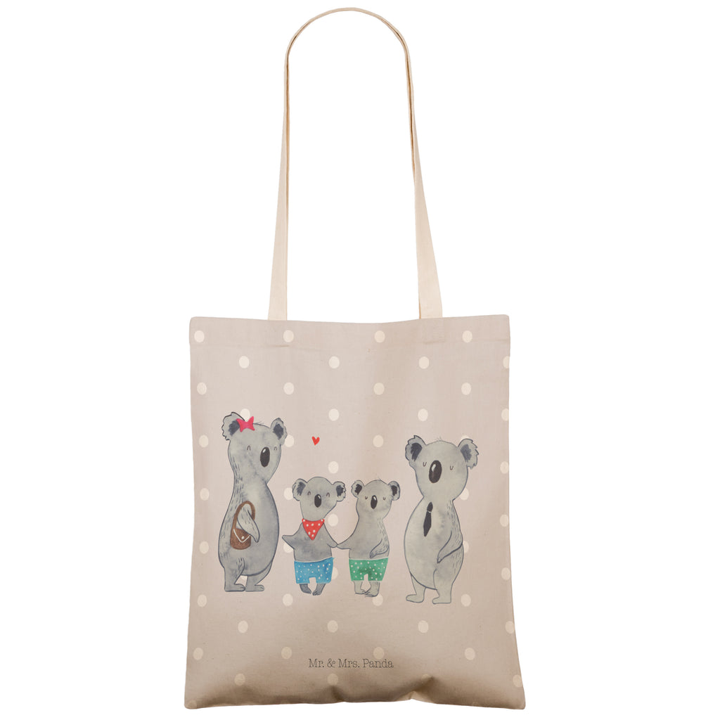 Einkaufstasche Koala Familie zwei Tragetasche, Tasche, Beutel, Stofftasche, Baumwolltasche, Umhängetasche, Shopper, Einkaufstasche, Beuteltasche, Familie, Vatertag, Muttertag, Bruder, Schwester, Mama, Papa, Oma, Opa, Koala, Koalabär, beste Familie, Familienzeit, Familienleben, Koalafamilie, Lieblingsfamilie