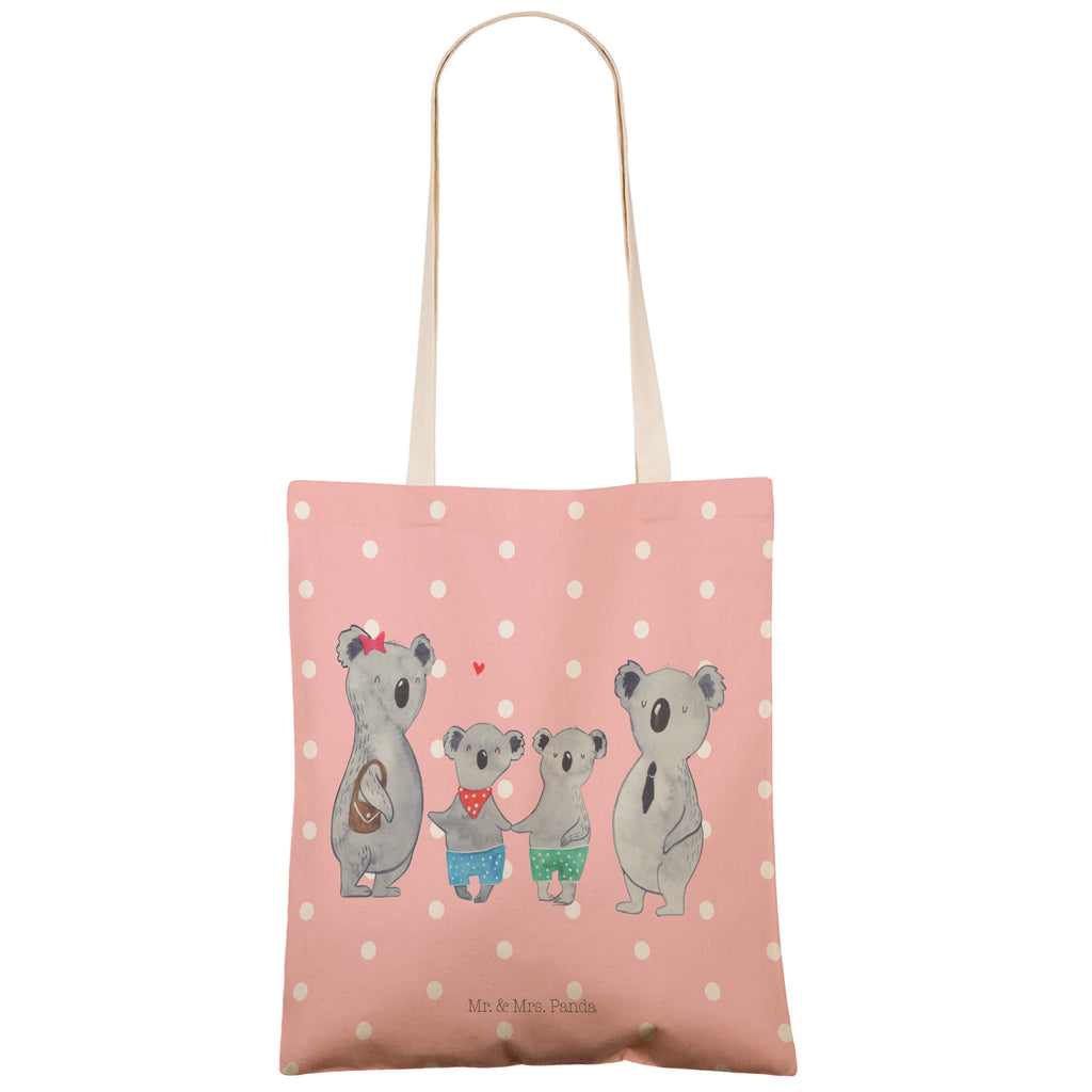 Einkaufstasche Koala Familie zwei Tragetasche, Tasche, Beutel, Stofftasche, Baumwolltasche, Umhängetasche, Shopper, Einkaufstasche, Beuteltasche, Familie, Vatertag, Muttertag, Bruder, Schwester, Mama, Papa, Oma, Opa, Koala, Koalabär, beste Familie, Familienzeit, Familienleben, Koalafamilie, Lieblingsfamilie