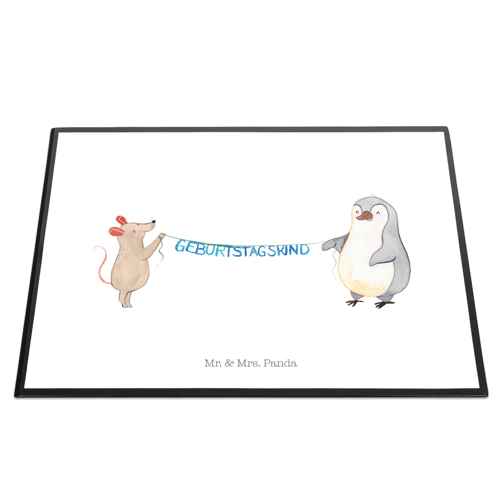 Schreibtischunterlage Maus Pinguin Geburtstag Schreibunterlage, Schreibtischauflage, Bürobedarf, Büroartikel, Schreibwaren, Schreibtisch Unterlagen, Schreibtischunterlage Groß, Geburtstag, Geburtstagsgeschenk, Geschenk, Maus, Pinguin, Geburtstage, Happy Birthday, Geburtstagsfeier