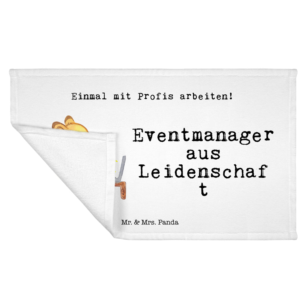 Handtuch Eventmanager aus Leidenschaft Gästetuch, Reisehandtuch, Sport Handtuch, Frottier, Kinder Handtuch, Beruf, Ausbildung, Jubiläum, Abschied, Rente, Kollege, Kollegin, Geschenk, Schenken, Arbeitskollege, Mitarbeiter, Firma, Danke, Dankeschön, Eventmanager, Veranstalter, Promoter