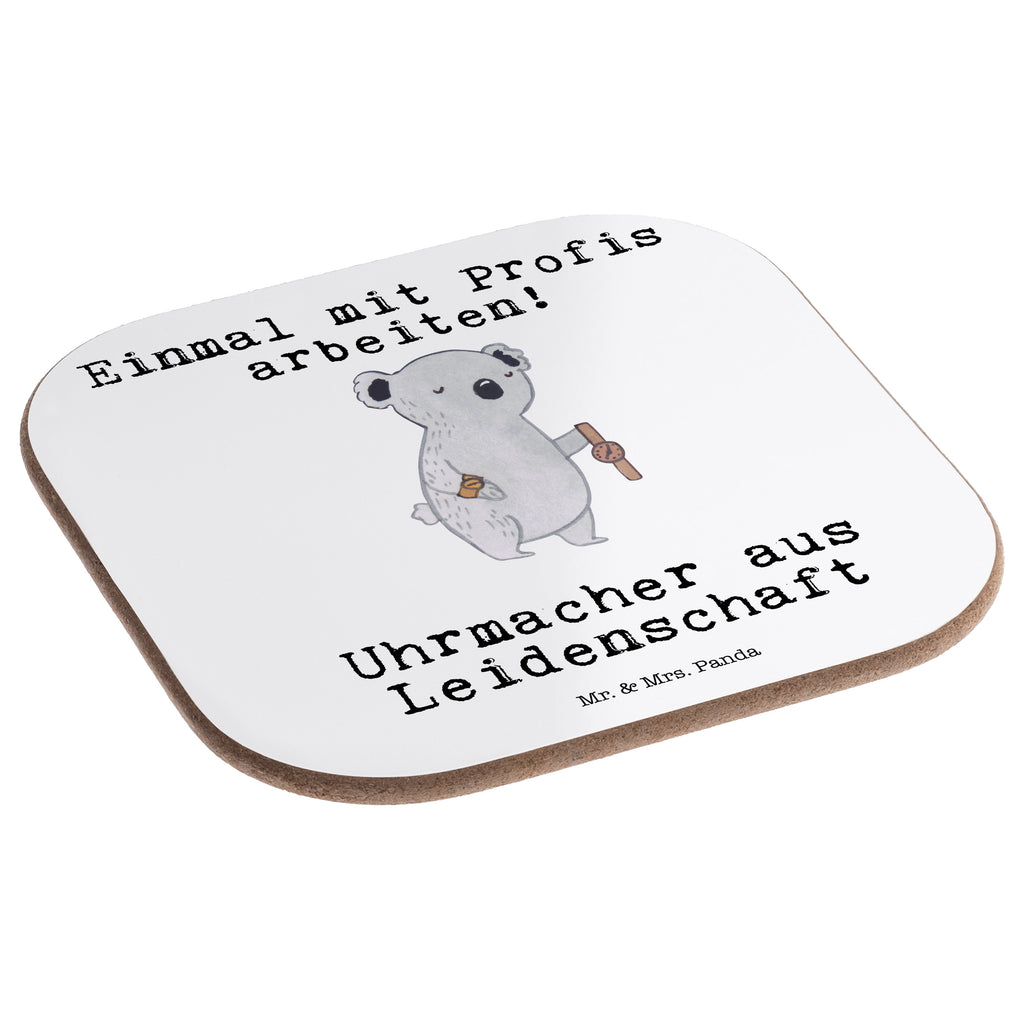 Quadratische Untersetzer Uhrmacher aus Leidenschaft Untersetzer, Bierdeckel, Glasuntersetzer, Untersetzer Gläser, Getränkeuntersetzer, Untersetzer aus Holz, Untersetzer für Gläser, Korkuntersetzer, Untersetzer Holz, Holzuntersetzer, Tassen Untersetzer, Untersetzer Design, Beruf, Ausbildung, Jubiläum, Abschied, Rente, Kollege, Kollegin, Geschenk, Schenken, Arbeitskollege, Mitarbeiter, Firma, Danke, Dankeschön