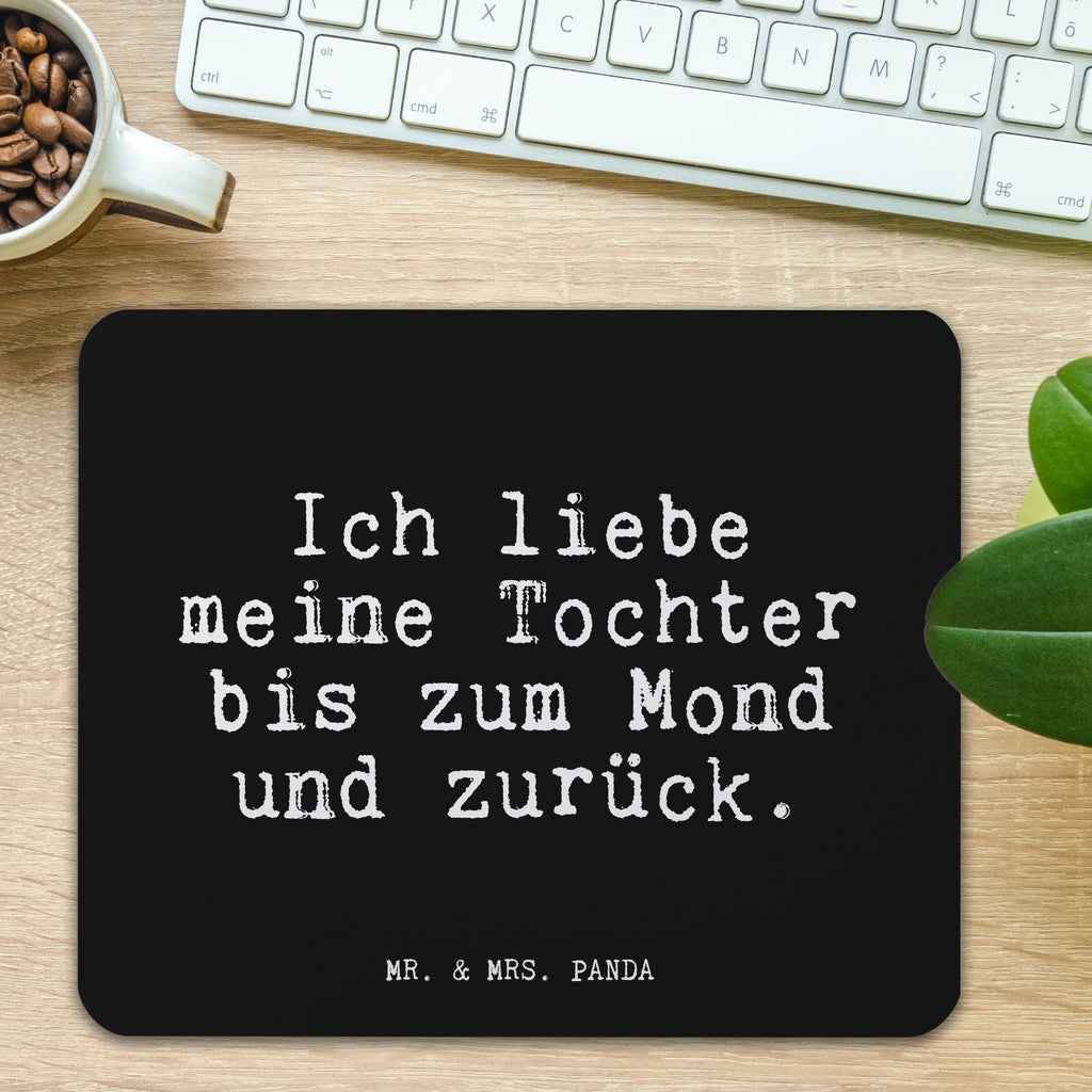 Mauspad Fun Talk Ich liebe meine Tochter bis zum Mond und zurück. Mousepad, Computer zubehör, Büroausstattung, PC Zubehör, Arbeitszimmer, Mauspad, Einzigartiges Mauspad, Designer Mauspad, Mausunterlage, Mauspad Büro, Spruch, Sprüche, lustige Sprüche, Weisheiten, Zitate, Spruch Geschenke, Glizer Spruch Sprüche Weisheiten Zitate Lustig Weisheit Worte