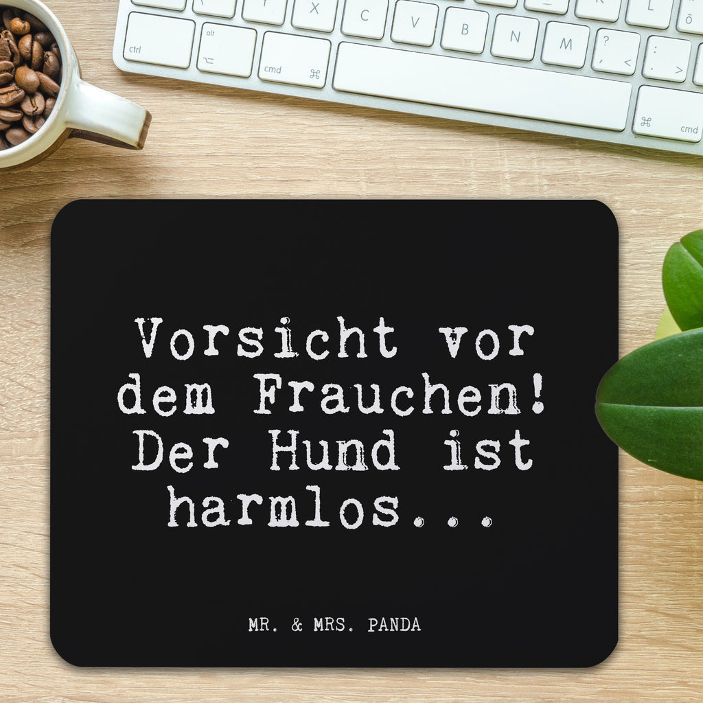 Mauspad Fun Talk Vorsicht vor dem Frauchen! Der Hund ist harmlos... Mousepad, Computer zubehör, Büroausstattung, PC Zubehör, Arbeitszimmer, Mauspad, Einzigartiges Mauspad, Designer Mauspad, Mausunterlage, Mauspad Büro, Spruch, Sprüche, lustige Sprüche, Weisheiten, Zitate, Spruch Geschenke, Glizer Spruch Sprüche Weisheiten Zitate Lustig Weisheit Worte