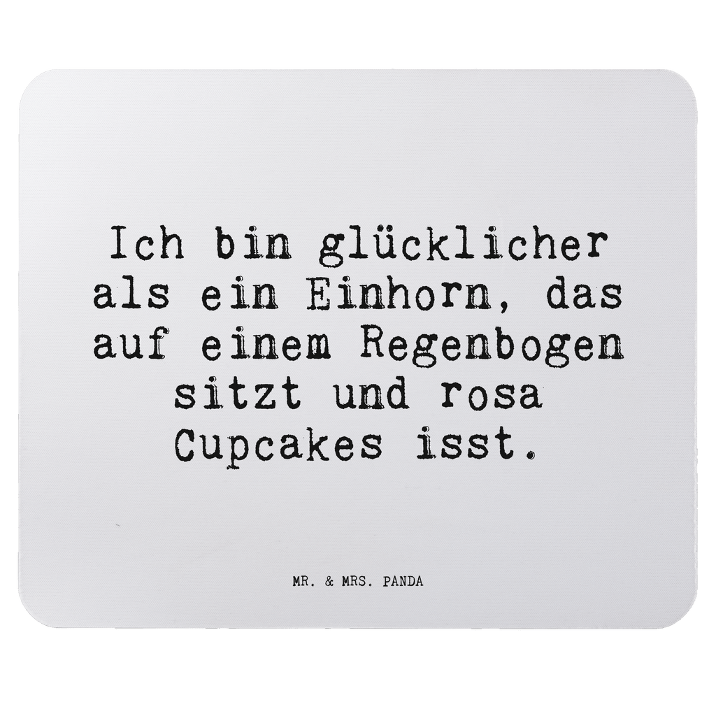 Mauspad Sprüche und Zitate Ich bin glücklicher als ein Einhorn, das auf einem Regenbogen sitzt und rosa Cupcakes isst. Mousepad, Computer zubehör, Büroausstattung, PC Zubehör, Arbeitszimmer, Mauspad, Einzigartiges Mauspad, Designer Mauspad, Mausunterlage, Mauspad Büro, Spruch, Sprüche, lustige Sprüche, Weisheiten, Zitate, Spruch Geschenke, Spruch Sprüche Weisheiten Zitate Lustig Weisheit Worte