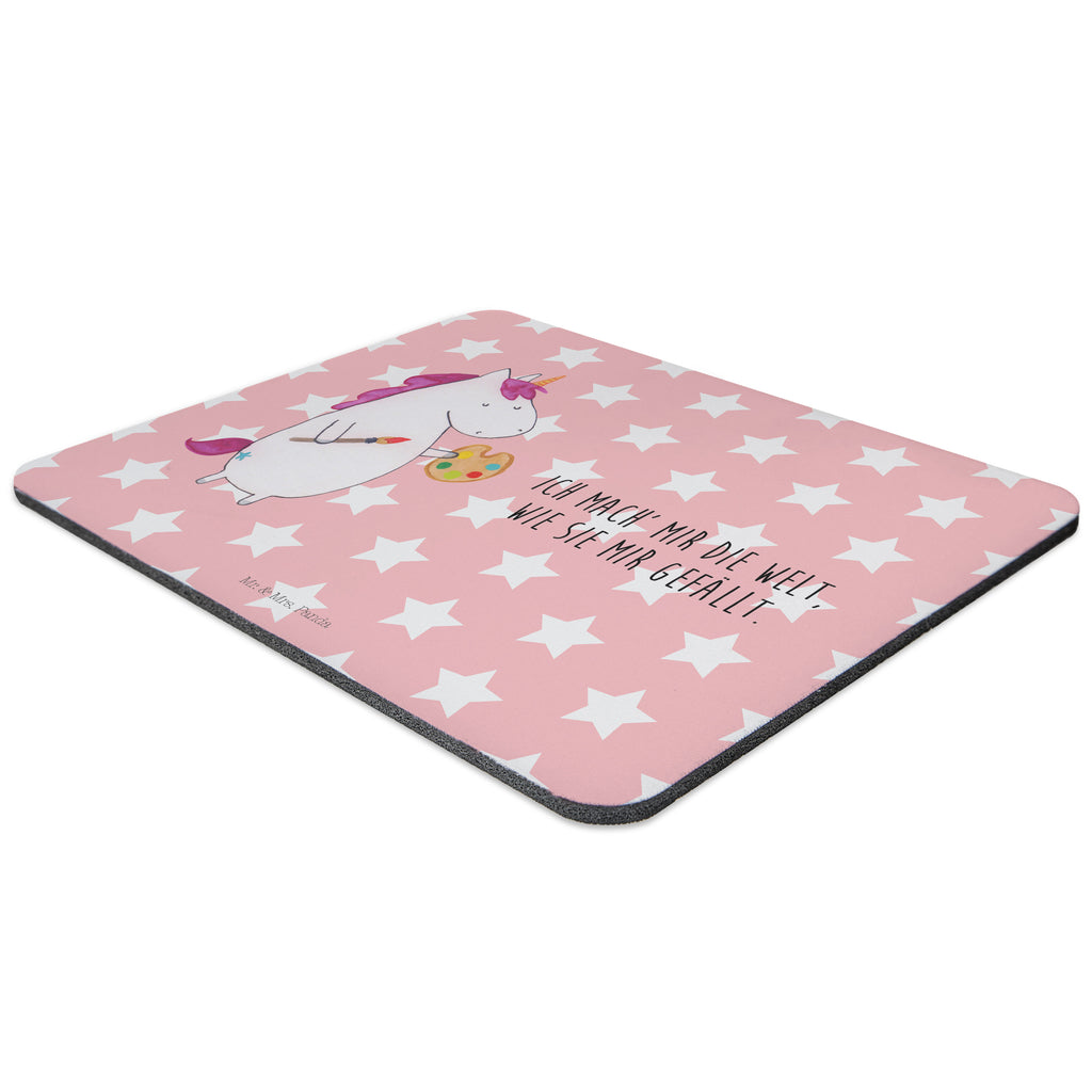 Mauspad Einhorn Künstler Mousepad, Computer zubehör, Büroausstattung, PC Zubehör, Arbeitszimmer, Mauspad, Einzigartiges Mauspad, Designer Mauspad, Mausunterlage, Mauspad Büro, Einhorn, Einhörner, Einhorn Deko, Pegasus, Unicorn, Englisch, Künstler, Artist, Malen, Zeichnen, Welt, Farbe, Stift, Pinsel, Geschenk, Maler