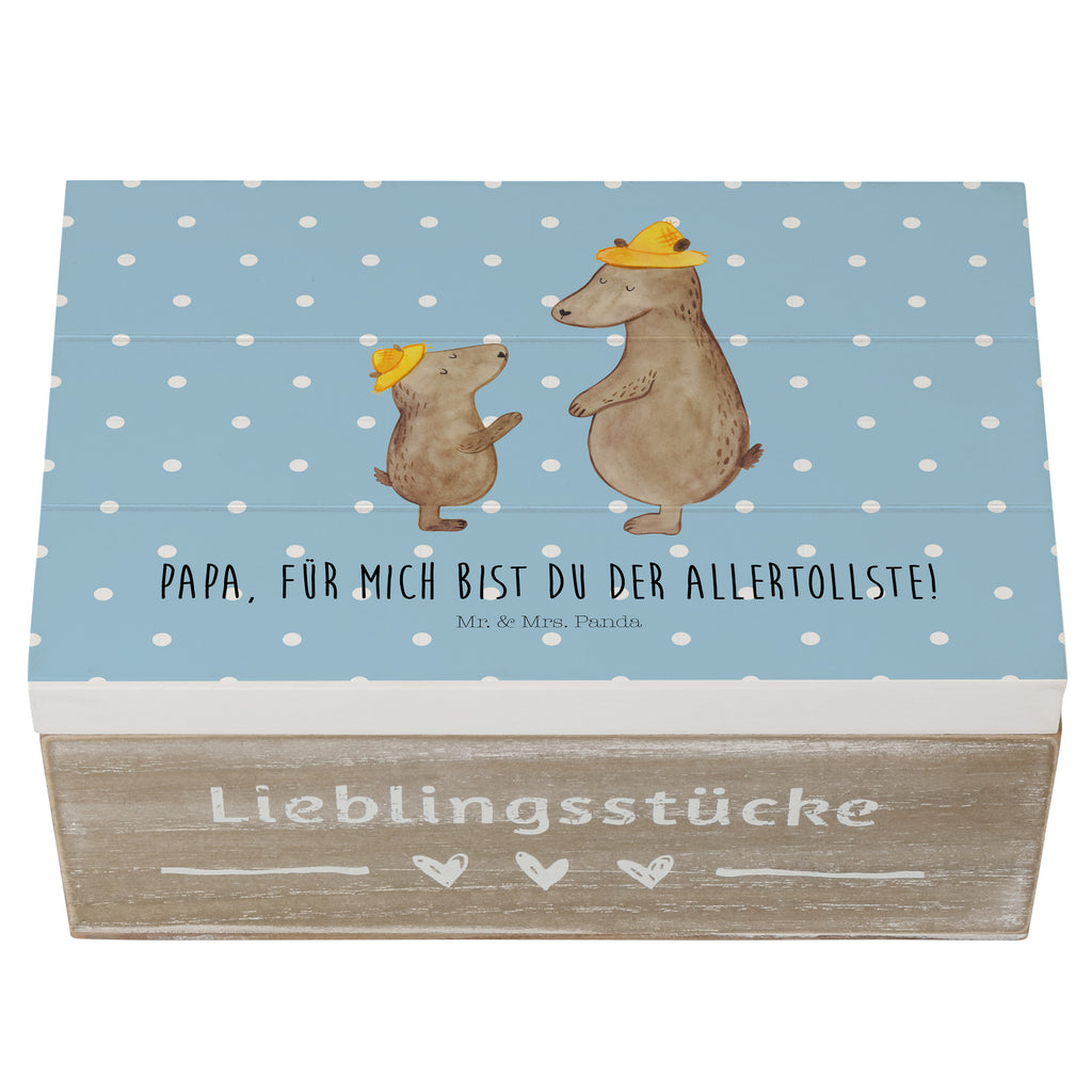 Holzkiste Bären mit Hut Holzkiste, Kiste, Schatzkiste, Truhe, Schatulle, XXL, Erinnerungsbox, Erinnerungskiste, Dekokiste, Aufbewahrungsbox, Geschenkbox, Geschenkdose, Familie, Vatertag, Muttertag, Bruder, Schwester, Mama, Papa, Oma, Opa, Bär, Bären, Vater, Papi, Paps, Dad, Daddy, Lieblingsmensch, Sohn, Söhne, Kind, Kinder, Vater-Sohn, Family, Vorbild