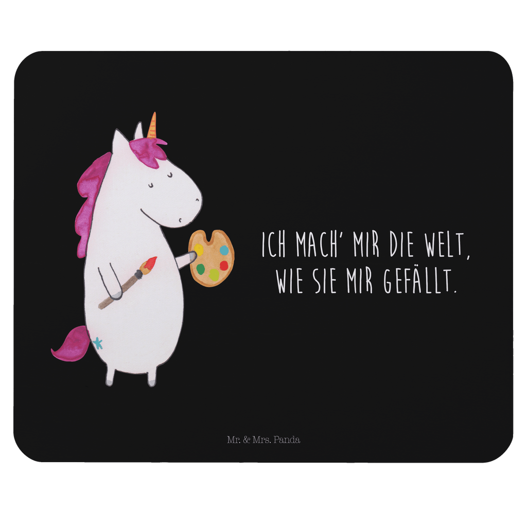 Mauspad Einhorn Künstler Mousepad, Computer zubehör, Büroausstattung, PC Zubehör, Arbeitszimmer, Mauspad, Einzigartiges Mauspad, Designer Mauspad, Mausunterlage, Mauspad Büro, Einhorn, Einhörner, Einhorn Deko, Pegasus, Unicorn, Englisch, Künstler, Artist, Malen, Zeichnen, Welt, Farbe, Stift, Pinsel, Geschenk, Maler