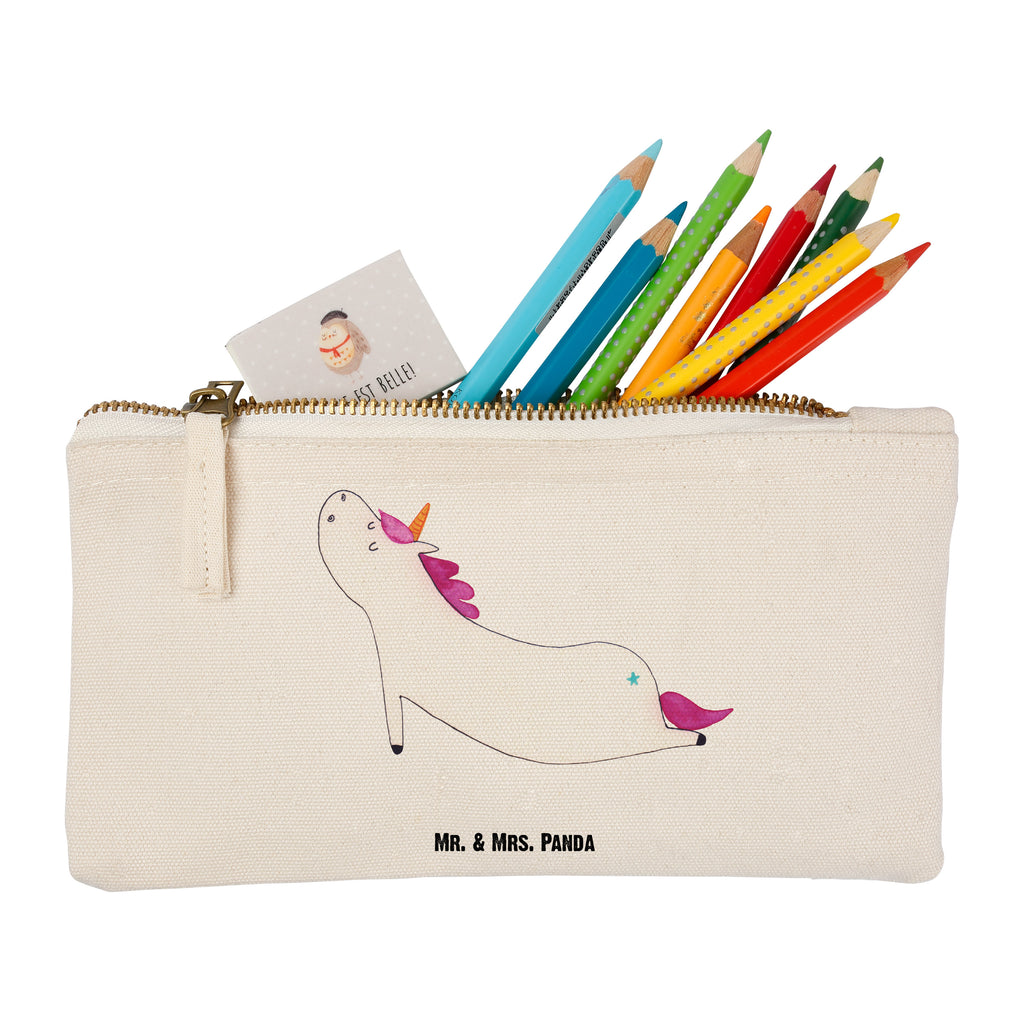 Schminktasche Einhorn Yoga Schminktasche, Kosmetiktasche, Kosmetikbeutel, Stiftemäppchen, Etui, Federmappe, Makeup, XXL, Schminketui, Kosmetiketui, Schlamperetui, Einhorn, Einhörner, Einhorn Deko, Pegasus, Unicorn, Yoga, Namaste, Achtsamkeit, Entspannung, Joga, Yogamatte, Sport, lustig, witzig, süß