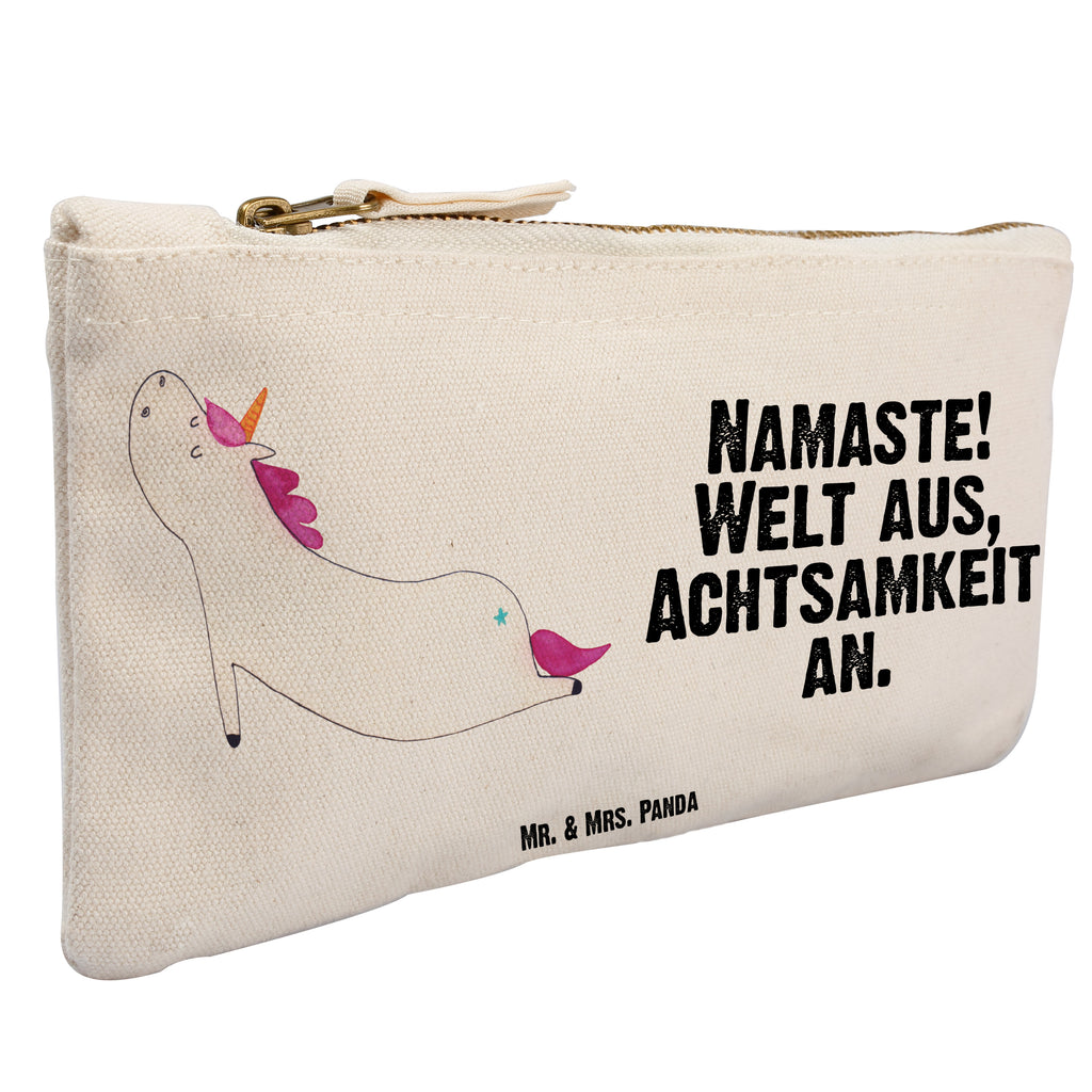 Schminktasche Einhorn Yoga Schminktasche, Kosmetiktasche, Kosmetikbeutel, Stiftemäppchen, Etui, Federmappe, Makeup, XXL, Schminketui, Kosmetiketui, Schlamperetui, Einhorn, Einhörner, Einhorn Deko, Pegasus, Unicorn, Yoga, Namaste, Achtsamkeit, Entspannung, Joga, Yogamatte, Sport, lustig, witzig, süß