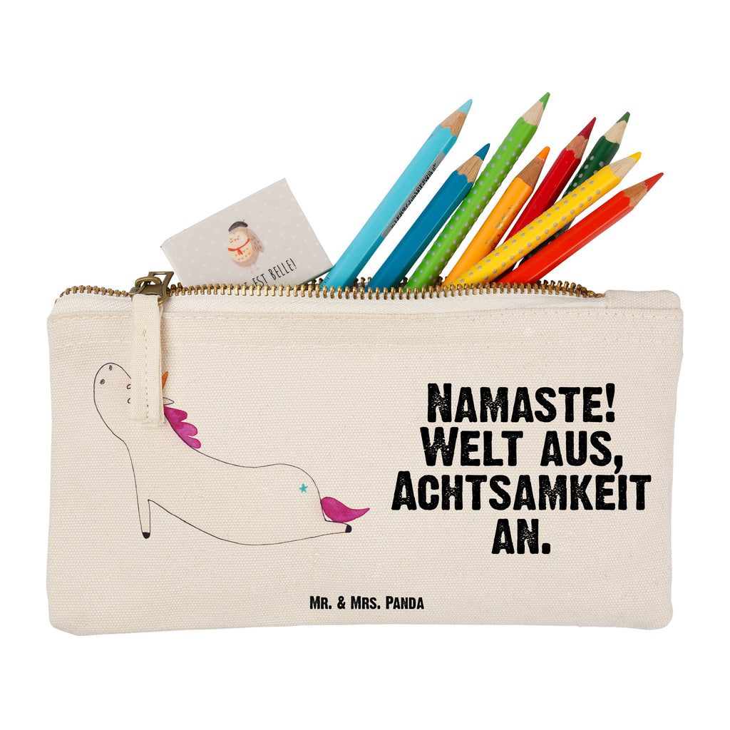 Schminktasche Einhorn Yoga Schminktasche, Kosmetiktasche, Kosmetikbeutel, Stiftemäppchen, Etui, Federmappe, Makeup, XXL, Schminketui, Kosmetiketui, Schlamperetui, Einhorn, Einhörner, Einhorn Deko, Pegasus, Unicorn, Yoga, Namaste, Achtsamkeit, Entspannung, Joga, Yogamatte, Sport, lustig, witzig, süß