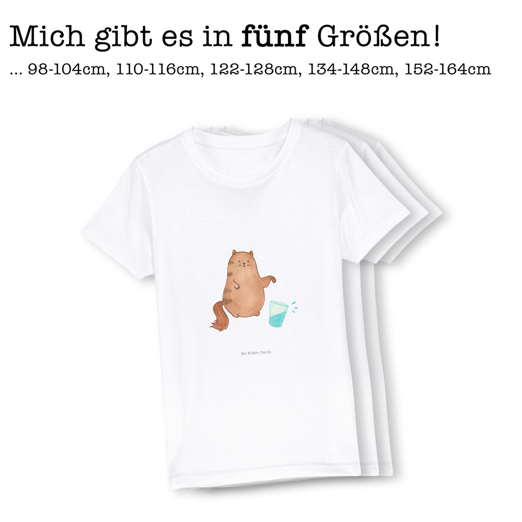 Kinder T-Shirt Katze Wasserglas